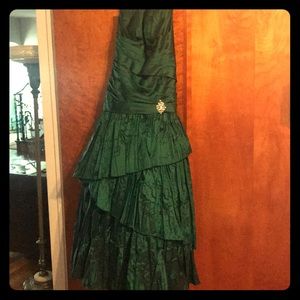 Hunter green Allure Prom Dress (Style #5878)